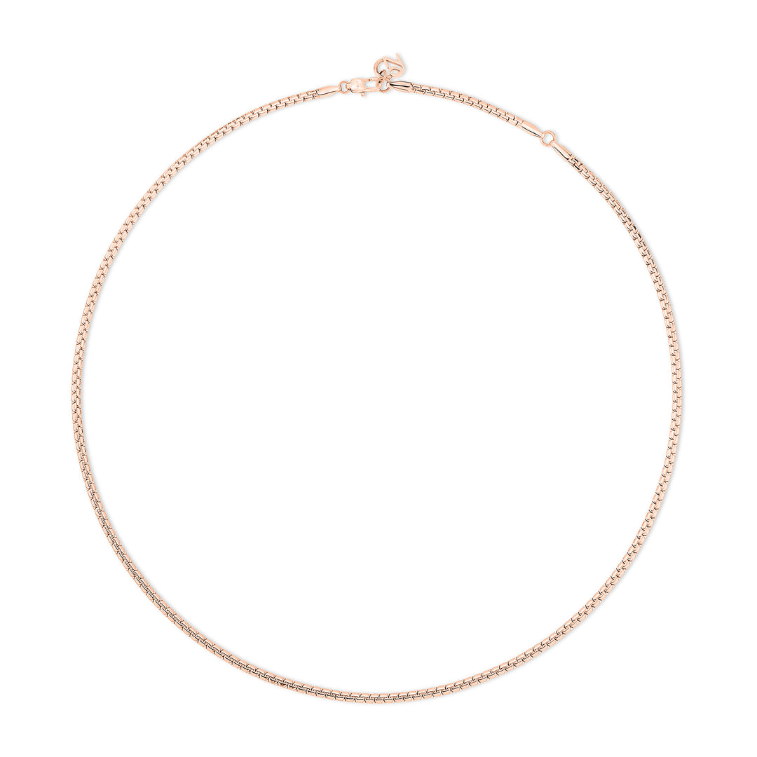 The Y-Sleek Halskette in Roségold