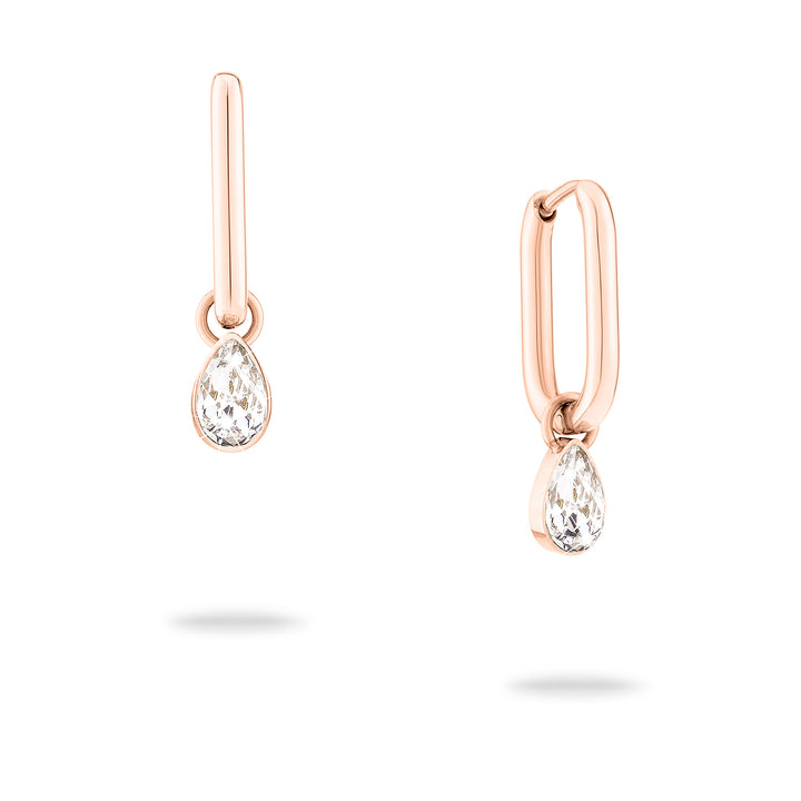 Like Diamonds Creole mit Anhänger in Rosé