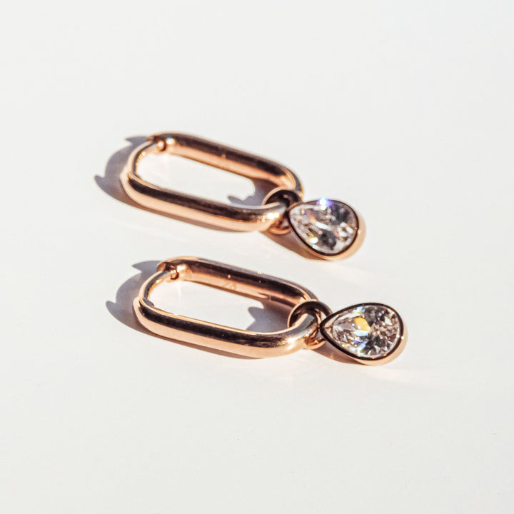 Like Diamonds Creole mit Anhänger in Rosé